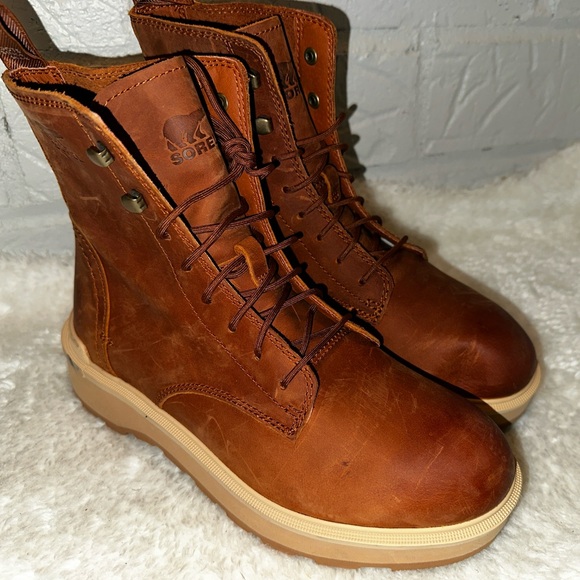 Sorel Tan Lace-Up Boots - Picture 4 of 12